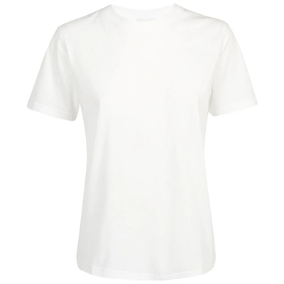 Shop Burberry Women's T-shirt Short Sleeve Crew Neck Round In White