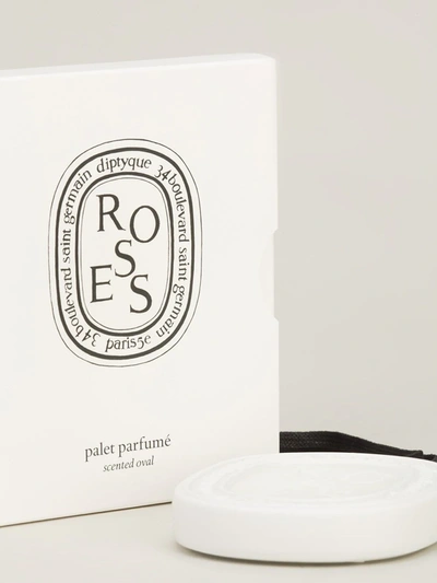 Shop Diptyque Roses Scented Oval In Neutrals