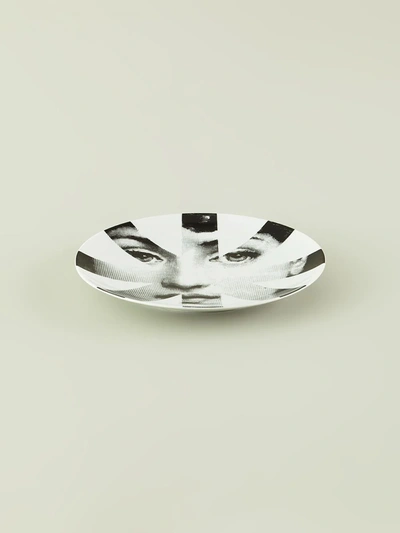 L'eclaireur Made By Fornasetti Printed Plate In White