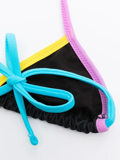Shop Gcds Logo-print Triangle Bikini Set In Black