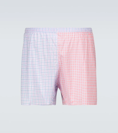 Shop Erl Wide Striped Boxer Shorts In Multicoloured
