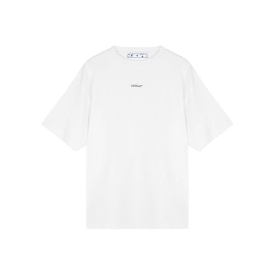 Shop Off-white Botanical Printed Cotton T-shirt In White