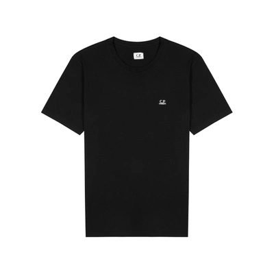 Shop C.p. Company Black Logo Cotton T-shirt