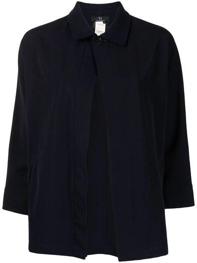 Pre-owned Yohji Yamamoto Straight-cut Skirt Suit In Blue