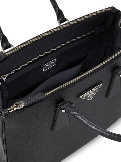 Shop Prada Saffiano Tote Bag In Black