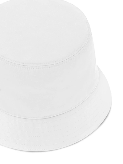 Shop Prada Re-nylon Bucket Hat In White