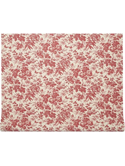 Shop Gucci Herbarium Print Wallpaper 100cmx7mt In White