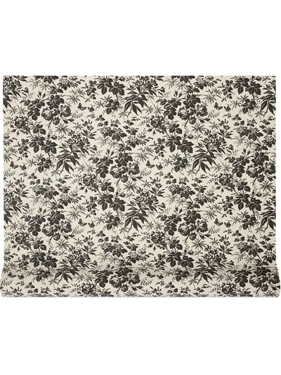 Shop Gucci Herbarium Print Wallpaper 100cmx7mt In White