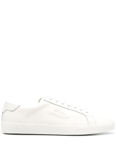 Shop Saint Laurent Court Classic Sl/06 Sneakers In White