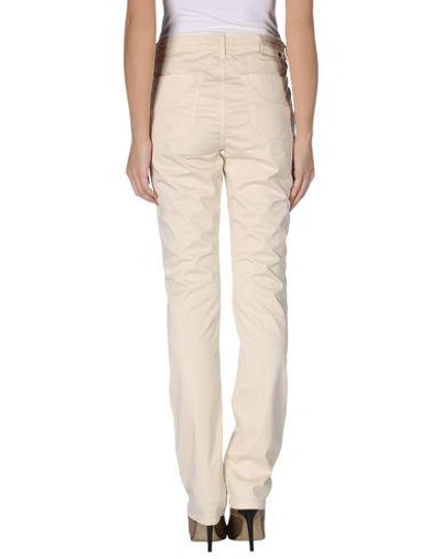 Shop Jeckerson Casual Pants In Beige