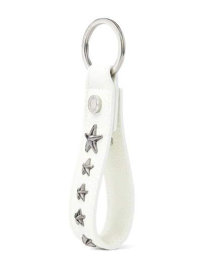 Shop Jimmy Choo Warwick Star-motif Keychain In White