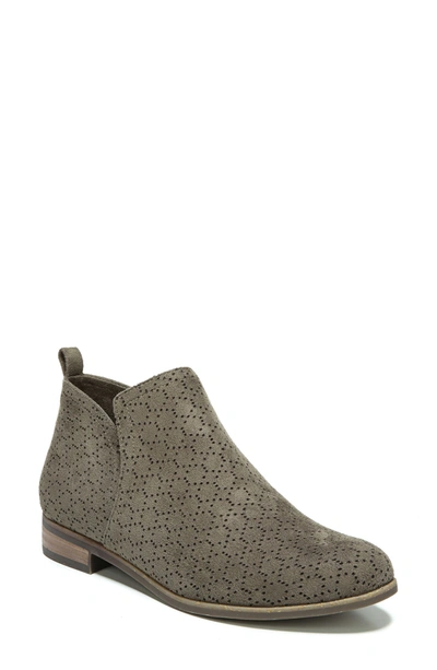 Shop Dr. Scholl's Rate Perforated Bootie In Olive Suede