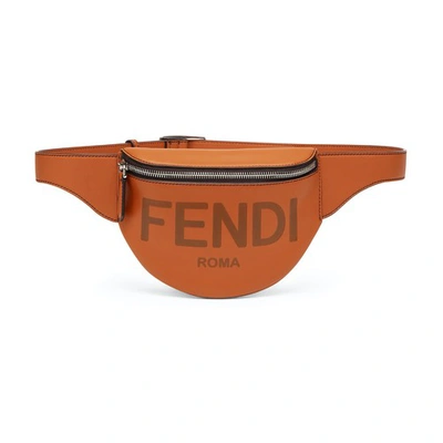 Shop Fendi Belt Bag In Marron