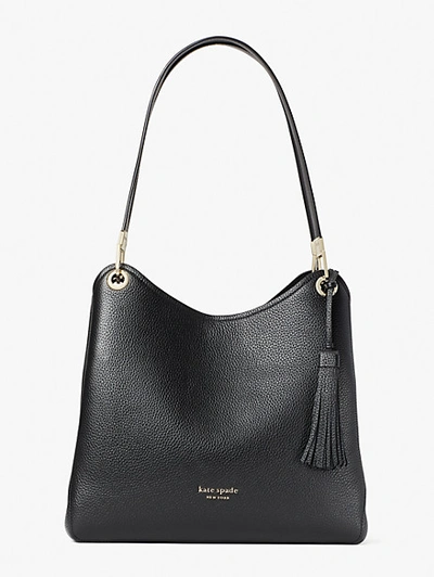 Shop Kate Spade Loop Large Shoulder Bag In Black