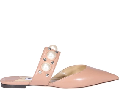 Shop Jimmy Choo Basette Flat Sandals In Pink