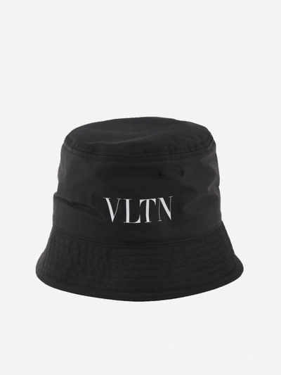 Shop Valentino Garavani Vltn Black Bucket Hat