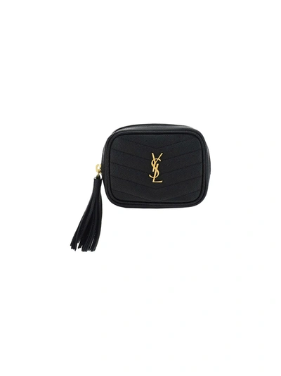 Saint Laurent ANDY MONOGRAM KEY POUCH IN MATELASSÉ LEATHER  (438386CWU021000, 438386CWU011000)