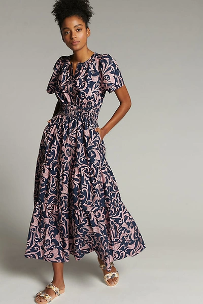 Shop Anthropologie The Somerset Maxi Dress In Blue