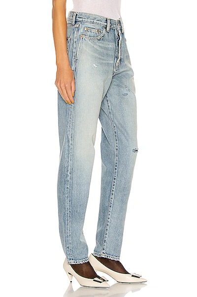 Shop Saint Laurent Slim Fit Jean In Santa Monica Blue