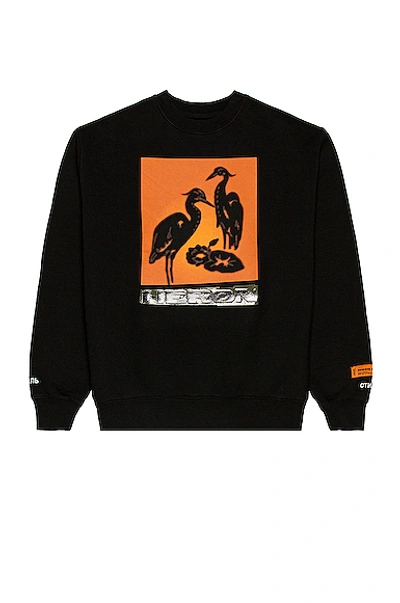 Shop Heron Preston Herons Nightshift Sweatshirt In Black