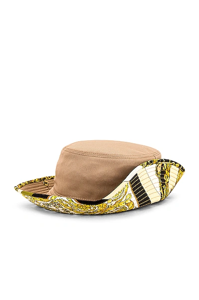 Shop Versace Hat In Camel