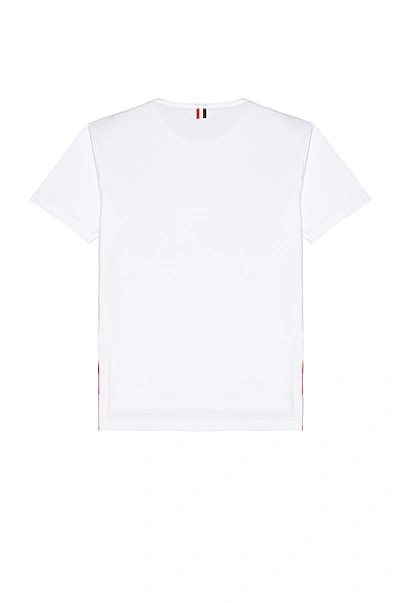 Thom Browne Rwb Pocket T-shirt In White