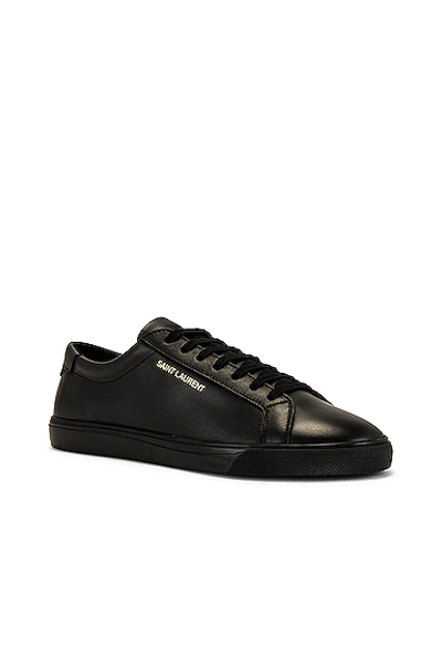 Shop Saint Laurent Andy Sneaker In Black