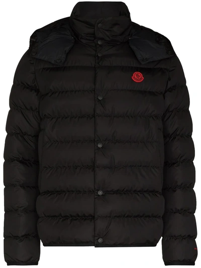 Shop Moncler Dabos Detachable-sleeve Padded Jacket In Black