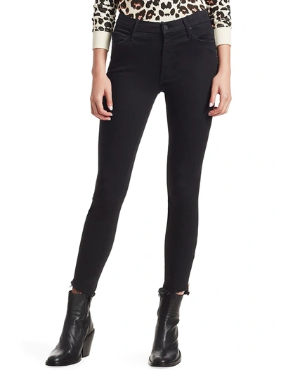 Shop Mother Stunner High-rise Zip Ankle Jeans In Not Guilty