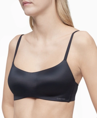 Calvin Klein Perfectly Fit Flex Lightly Lined Wirefree Bralette In Black