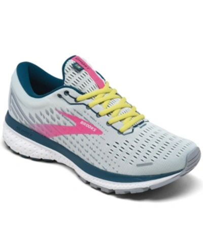 Shop Brooks Women's Ghost 13 Running Sneakers From Finish Line In Ice Flow, Pink