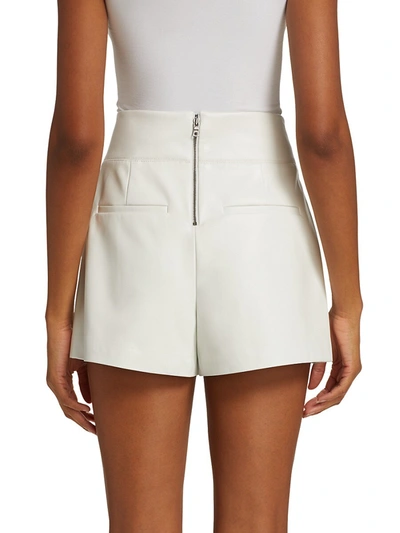 Shop Alice And Olivia Donald High-rise Shorts In Camel