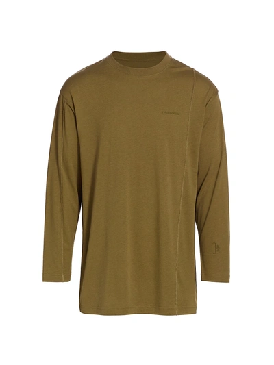 Shop A-cold-wall* Reverse Seam Jersey Long-sleeve In Olive