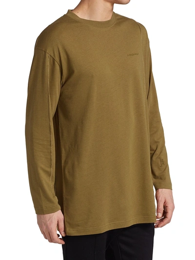 Shop A-cold-wall* Reverse Seam Jersey Long-sleeve In Olive