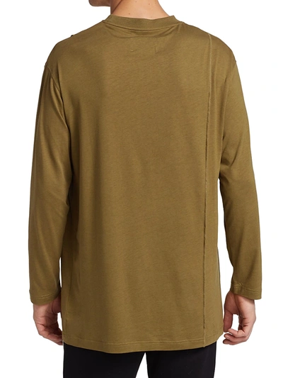 Shop A-cold-wall* Reverse Seam Jersey Long-sleeve In Olive