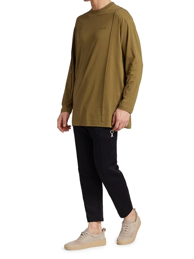 Shop A-cold-wall* Reverse Seam Jersey Long-sleeve In Olive