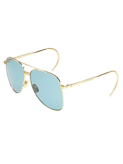 Shop Gucci Fashion Inspired 61mm Pilot Sunglasses In Gold