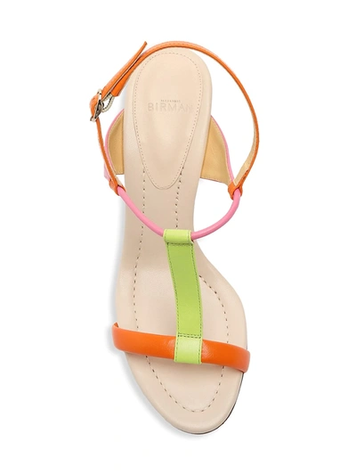 Shop Alexandre Birman Aimee Colorblock Leather Sandals In Frozen Man