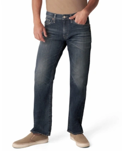 Shop Silver Jeans Co. Men's Zac Relaxed Fit Straight Leg Jean In Indigo