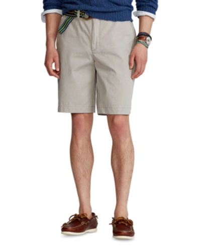 Shop Polo Ralph Lauren Men's 10-inch Relaxed Fit Chino Shorts In Grey Fog