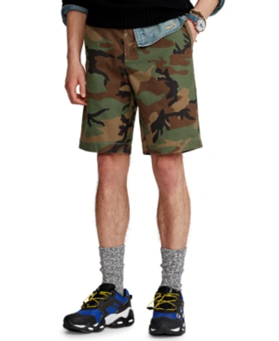 Shop Polo Ralph Lauren Men's 10-inch Relaxed Fit Camo Chino Shorts In Surplus Camo