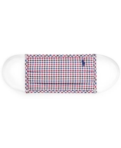 Shop Polo Ralph Lauren Men's Polo Cotton Cloth Mask In Raspberry Multi