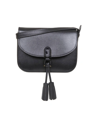 Shop Furla Black Leather Shoulder Bag