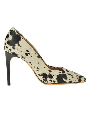 Shop Iro Beige Pony Skin Pumps In Yellow