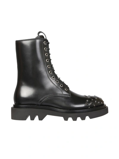 Shop Givenchy Black Leather Ankle Boots