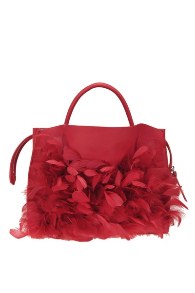 Shop Carditosale Pink Leather Handbag In Red