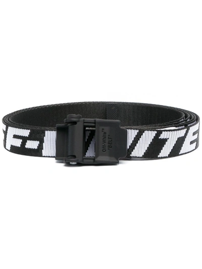 Shop Off-white White/black Nylon Belt