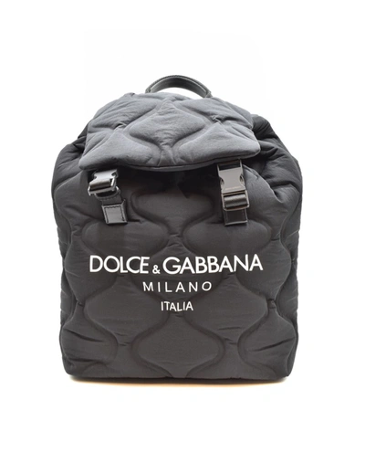 Shop Dolce & Gabbana Black Nylon Backpack