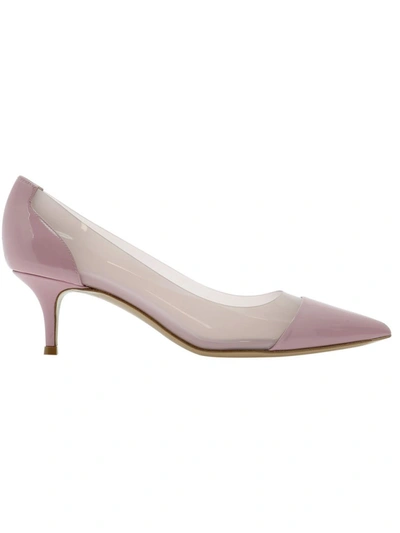 Shop Gianvito Rossi Pink Patent Leather Pumps