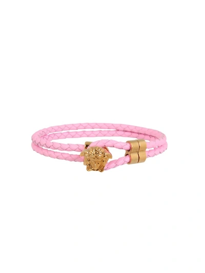Shop Versace Pink Brass Bracelet